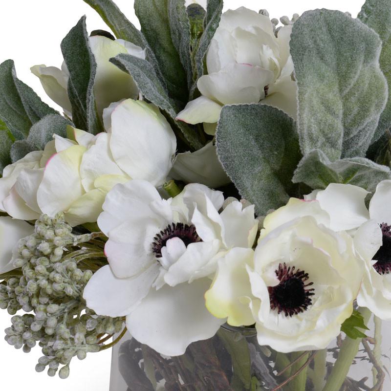 White & Gray Faux Fresh Bouquet