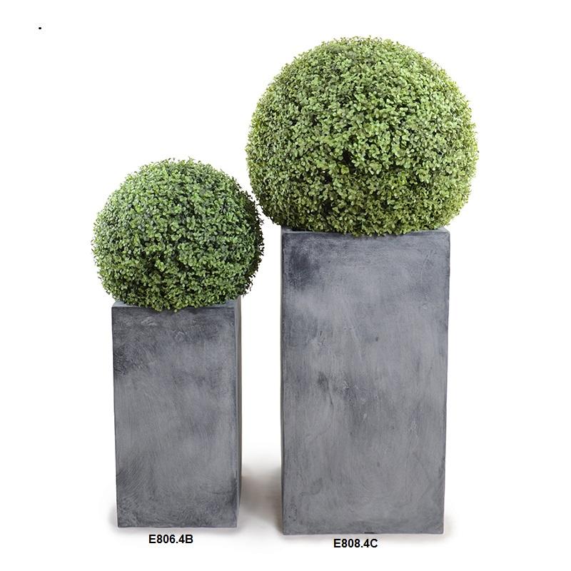 15" Boxwood Column Topiary, 38.5"H
