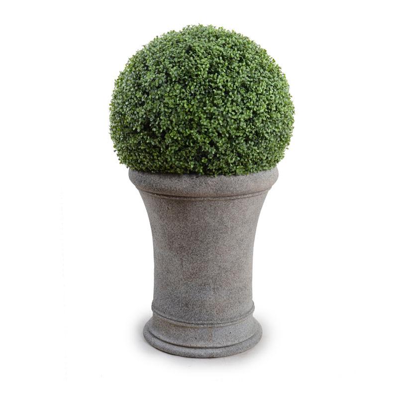 22" Boxwood Drum Topiary - New Growth Designs