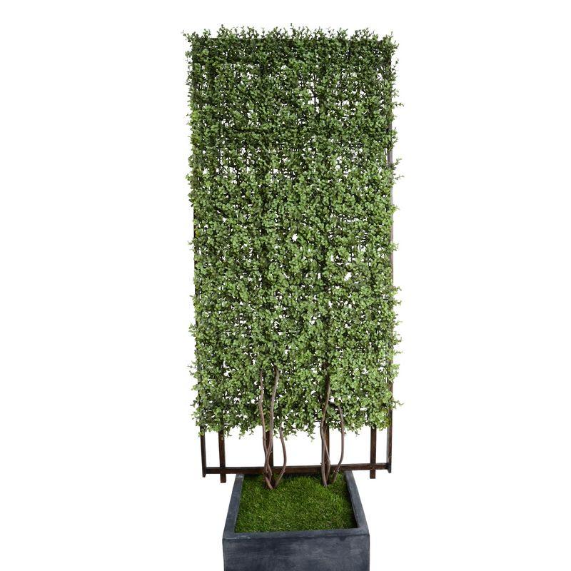 Boxwood Trellis in Column Pot - New Growth Designs