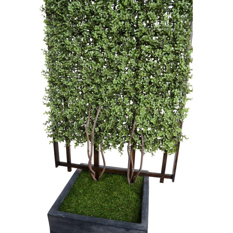 Boxwood Trellis in Column Pot - New Growth Designs