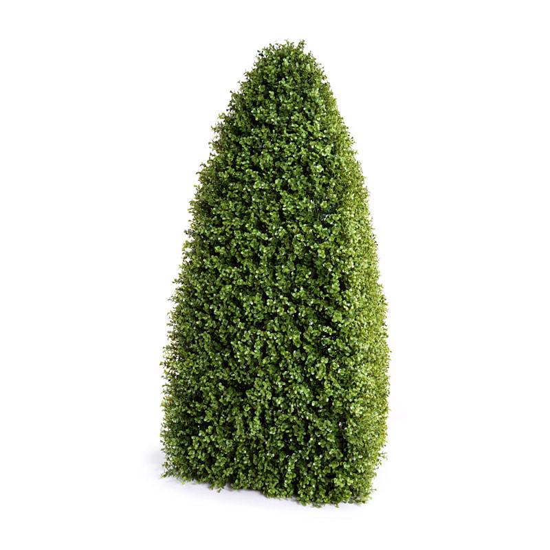 Boxwood Large Obelisk in Fiberglass Pot - New Growth Designs