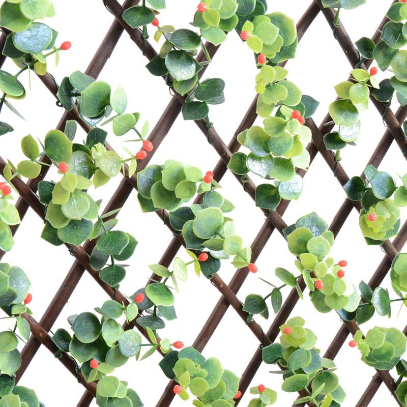 Expanding Lattice Screen, Ilex Red Berry - New Growth Designs