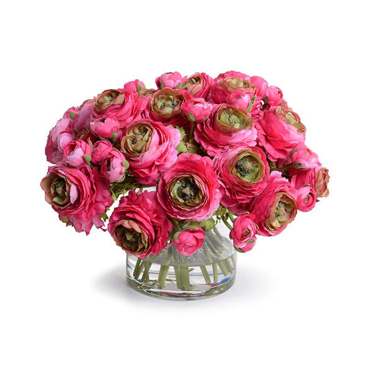 Ranunculus Bouquet, Bright Pink