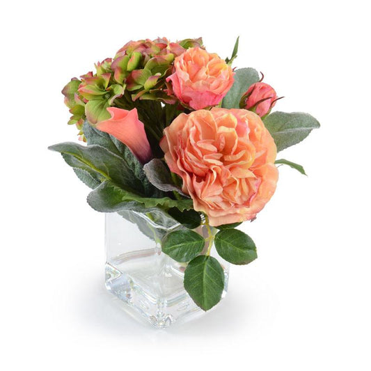 Hydrangea, Rose, Lamb's Ear Arrangement - New Growth Designs