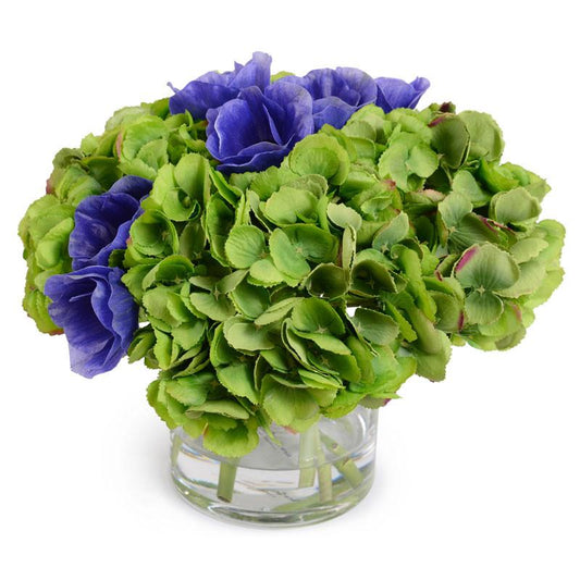 Hydrangea, Anemone Arrangement - New Growth Designs