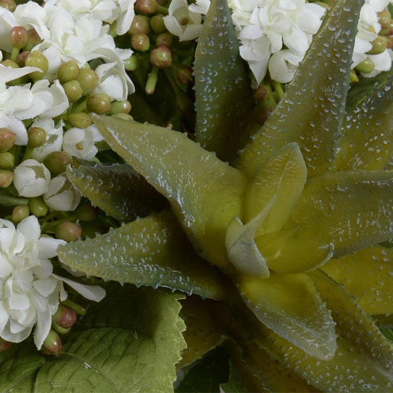 Hydrangea & Succulent - New Growth Designs