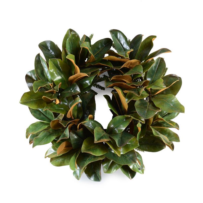 22" Magnolia Leaf Wreath - New Growth Designs