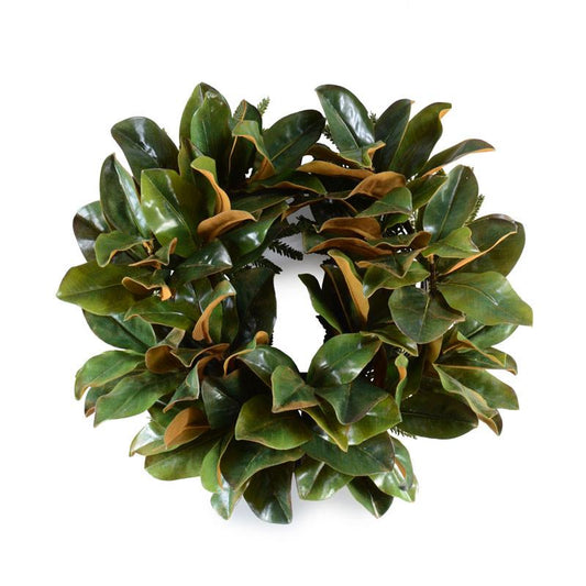 22" Magnolia Leaf Wreath - New Growth Designs