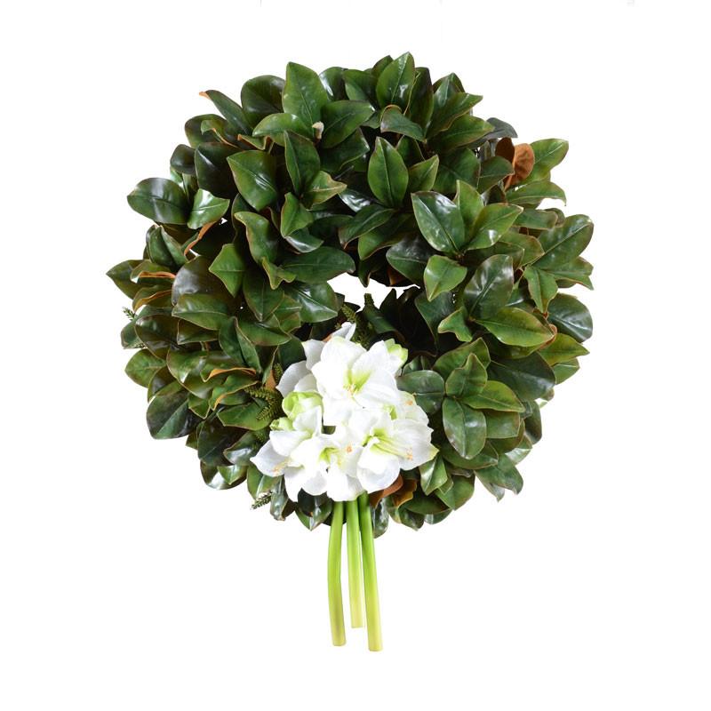 28" Magnolia Leaf Wreath - New Growth Designs