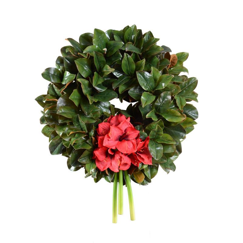 28" Magnolia Leaf Wreath - New Growth Designs