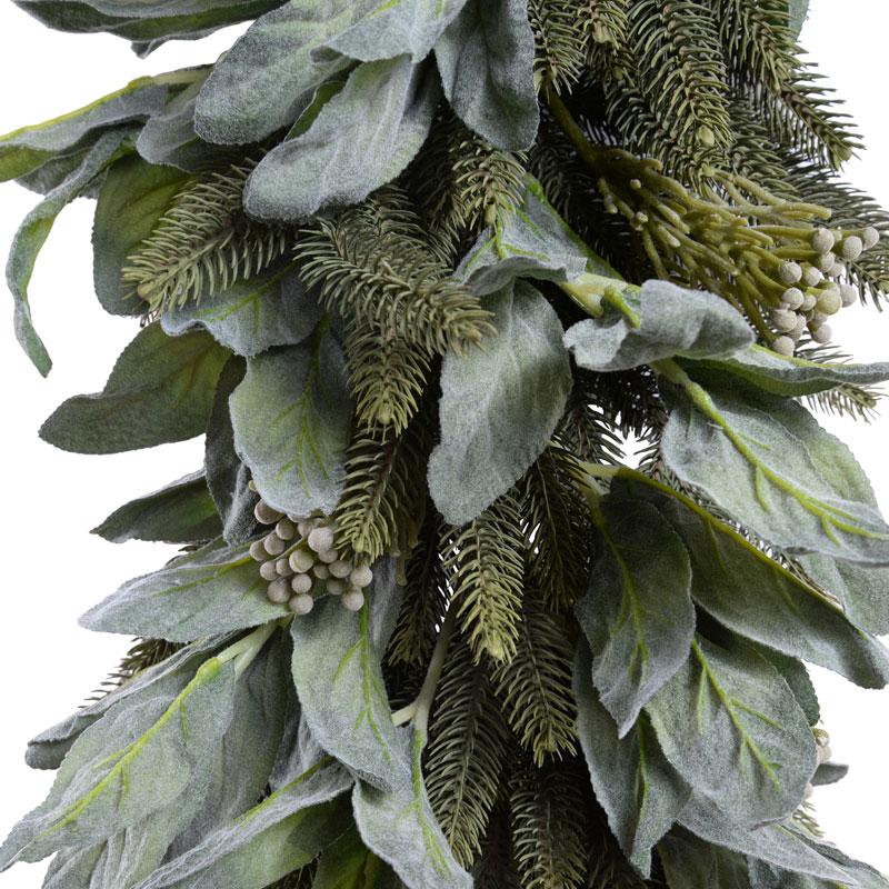 6' Lamb's Ear, Fir Garland - New Growth Designs