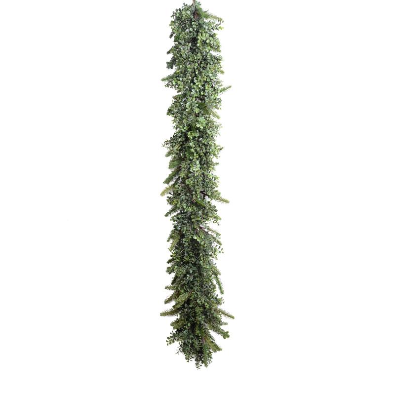 6' Boxwood, Fir Garland - New Growth Designs