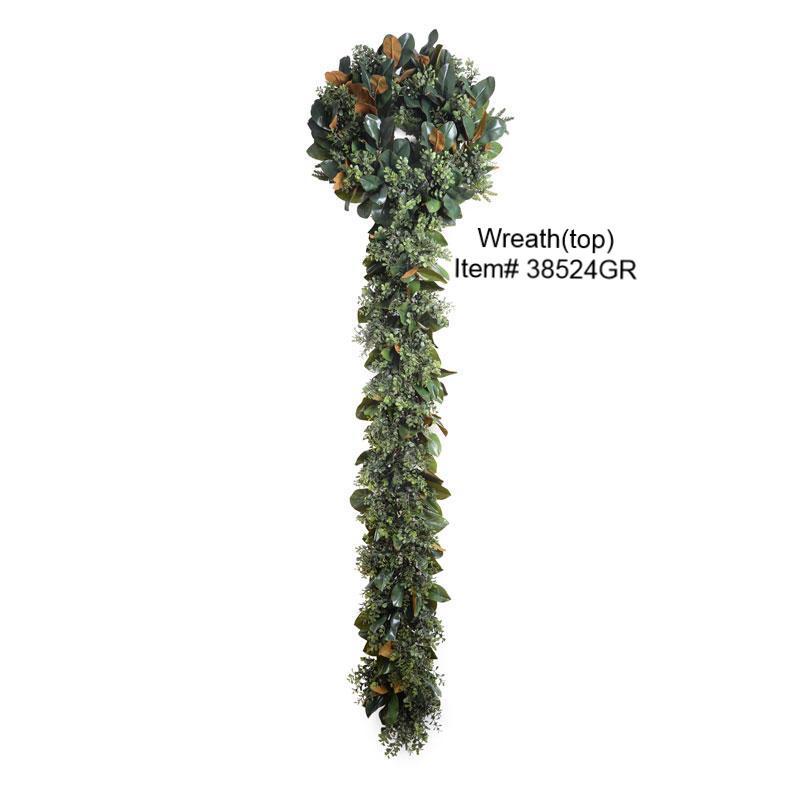 6' Boxwood, Magnolia Garland - New Growth Designs