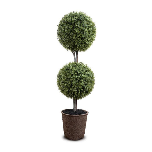 15" Boxwood Double Ball Topiary - New Growth Designs