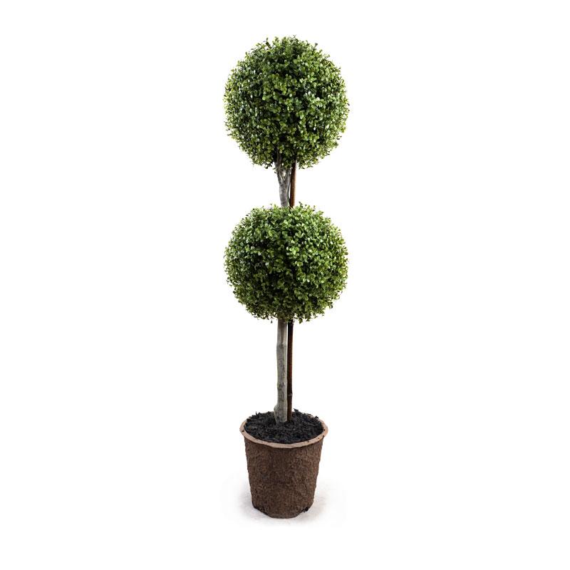 11" Boxwood Double Ball Topiary - New Growth Designs