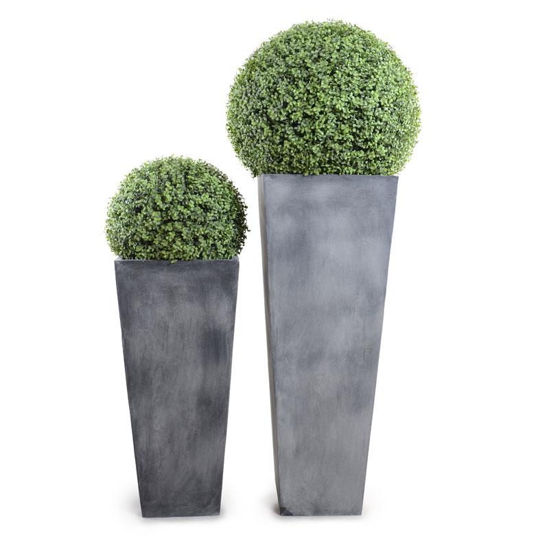 15" Boxwood Ball in Tapered Pot - New Growth Designs