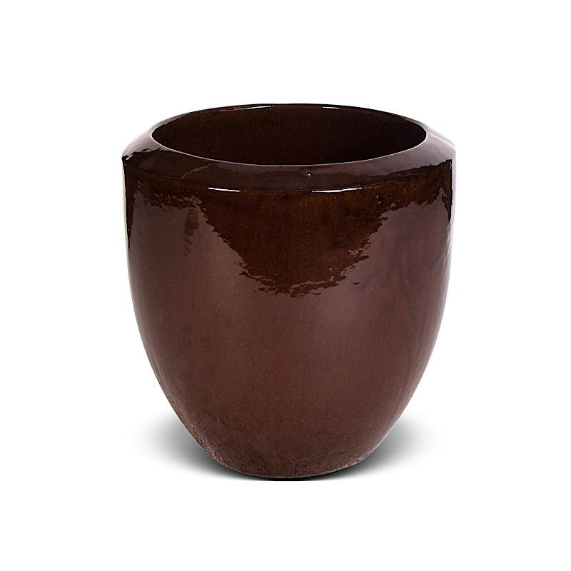 Glazed Terracotta Planter - 15"Dia