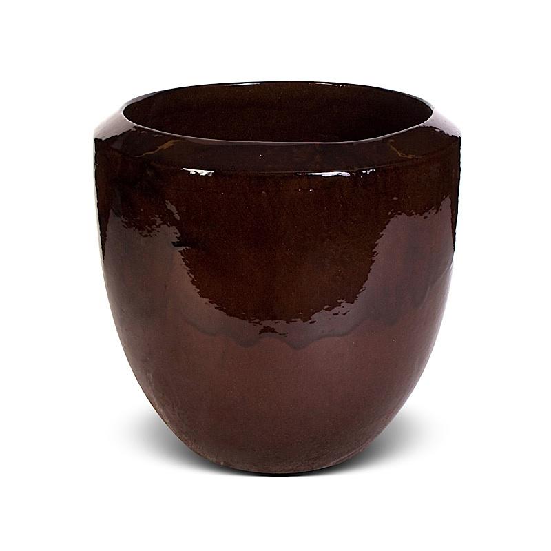 Glazed Terracotta Tree Planter - 19"Dia