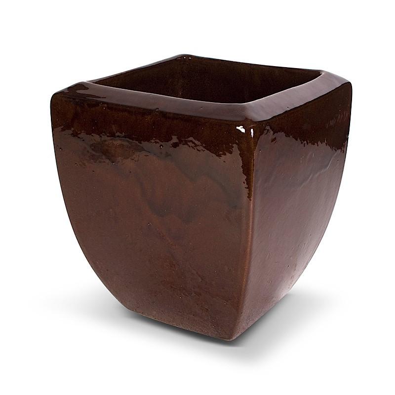 Glazed Terracotta Tree Planter - 13"W