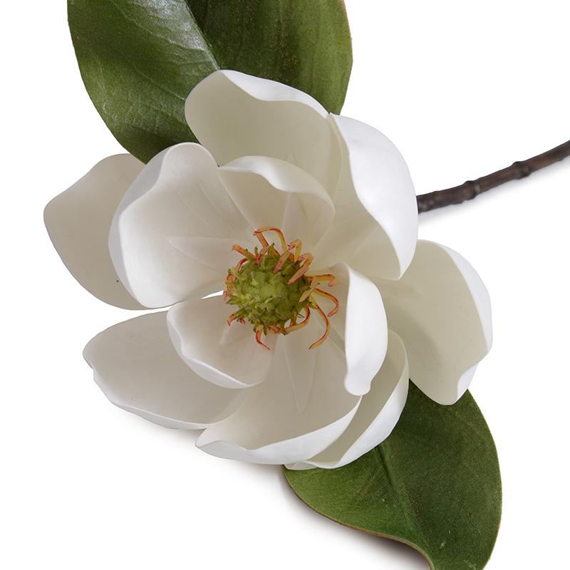 Blooming Magnolia Flower Branch, 22"L