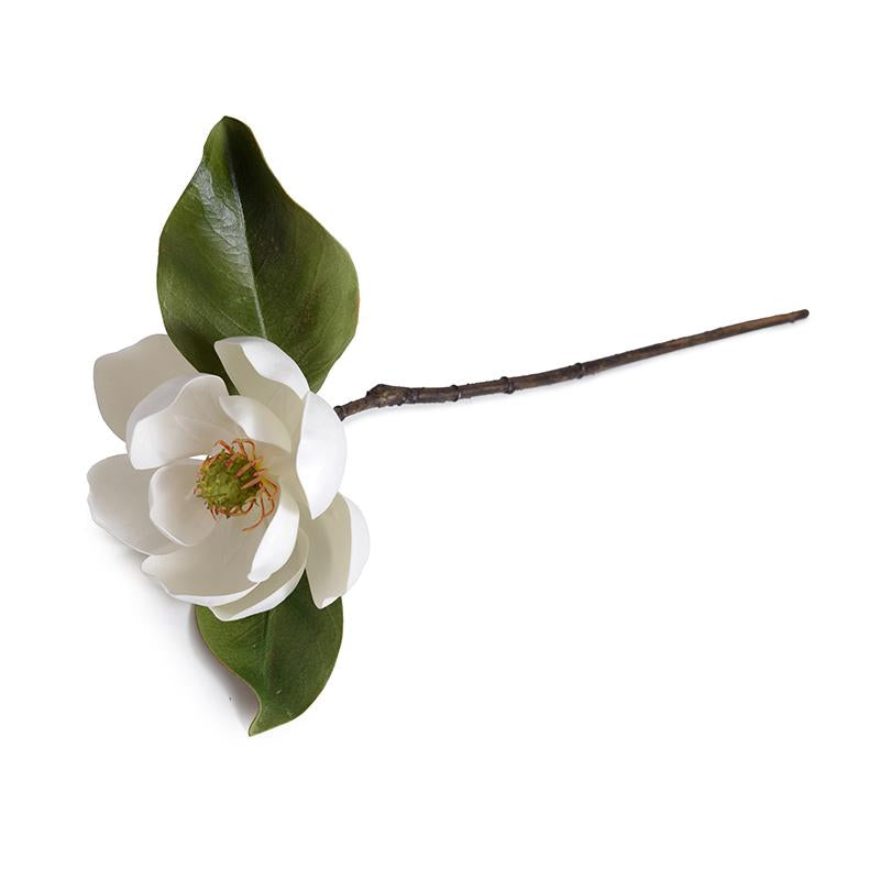 Blooming Magnolia Flower Branch, 22"L