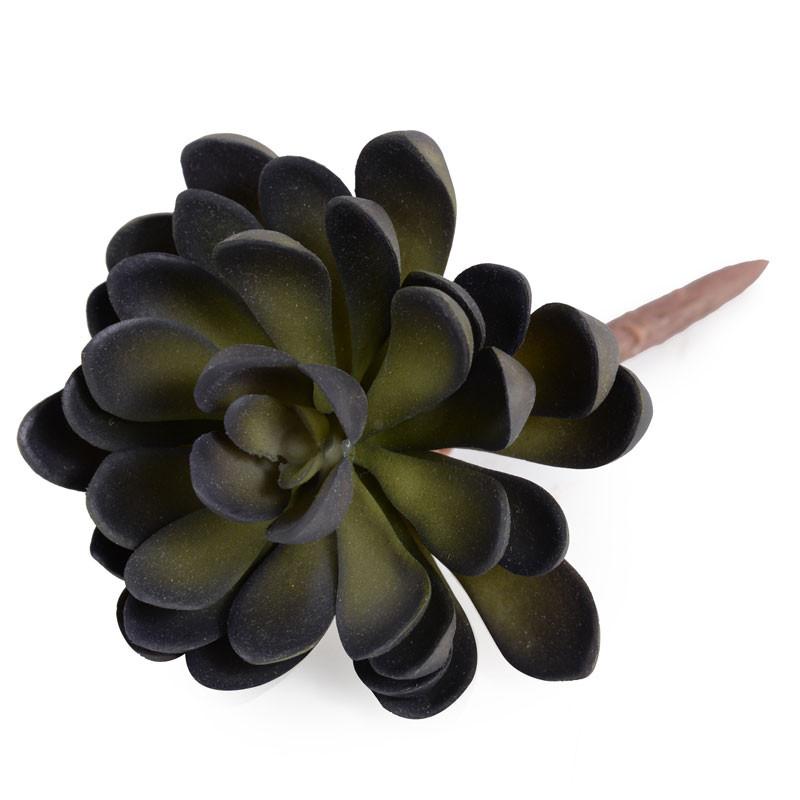 Faux Succulent, Green-purple Jade 6"