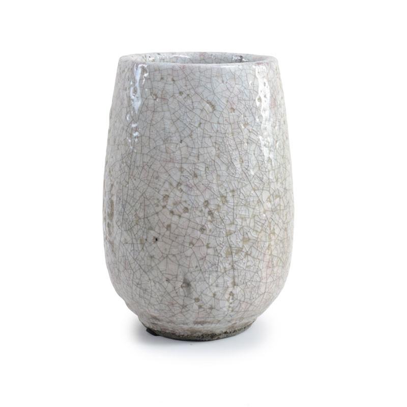 Round Tapered Clay Vase