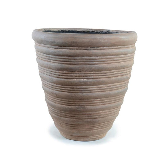 Fiberglass Brown Pot, 14" - New Growth Designs
