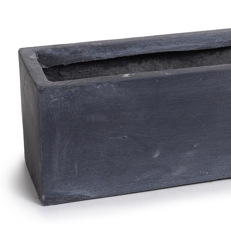 Small Fiberglass Rectangle Planter, 18"L