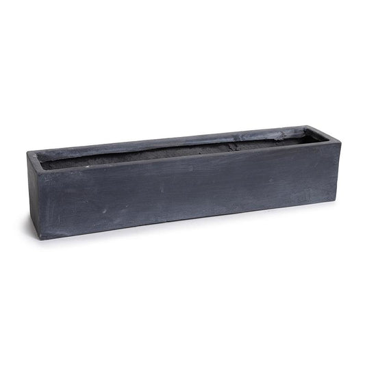 Small Fiberglass Rectangle Planter, 18"L