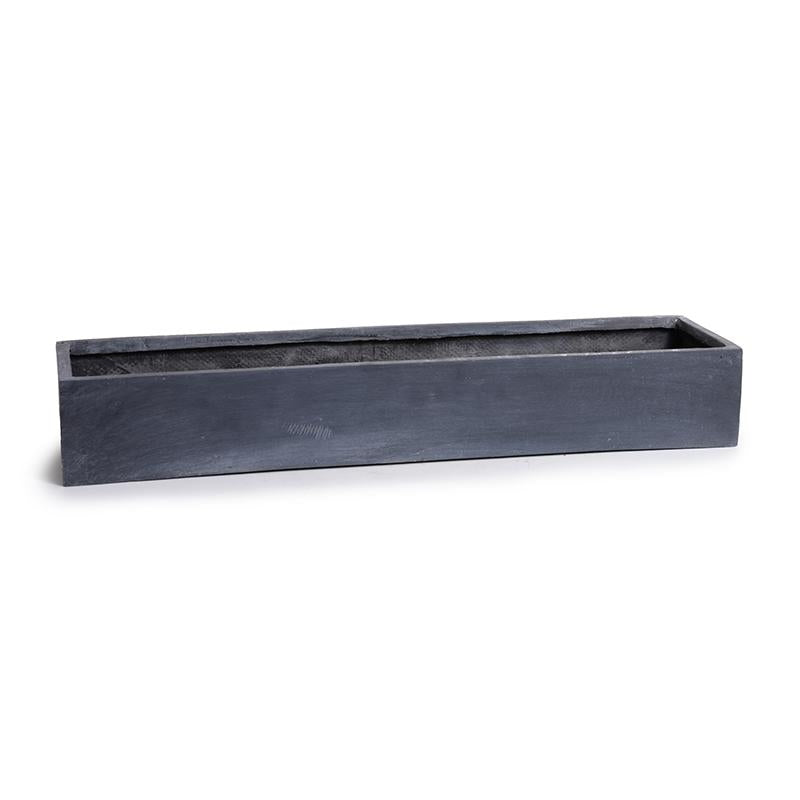 Small Fiberglass Rectangle Planter, 28"L
