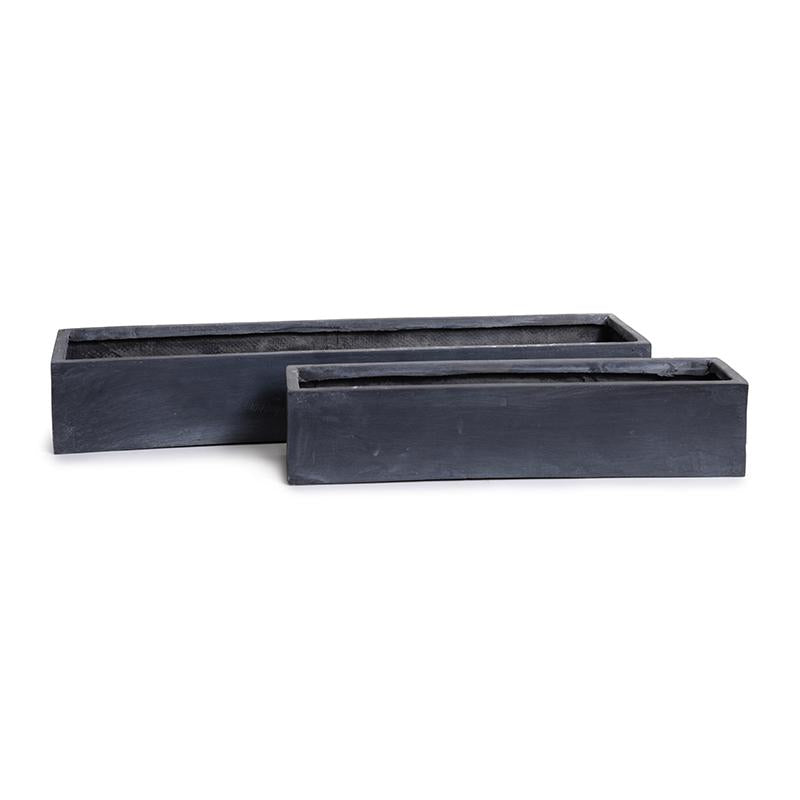 Small Fiberglass Rectangle Planter, 28"L